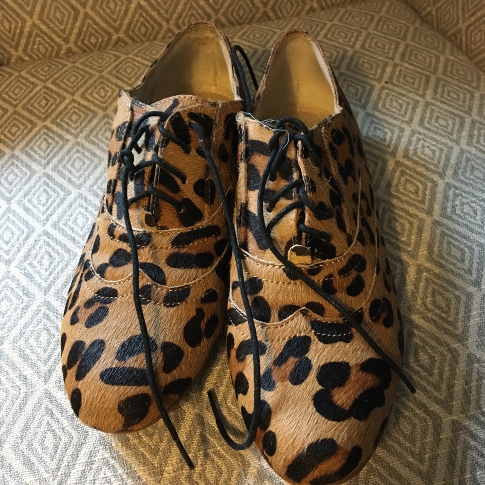 Steve Madden Pony Hair Lace-Up Shoes